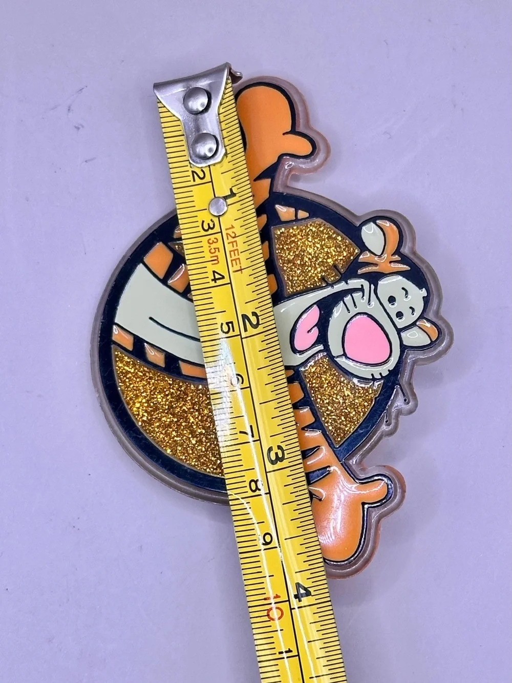 Vintage Disney Tigger Glitter Brooch Pin Brabo Group St Lucia